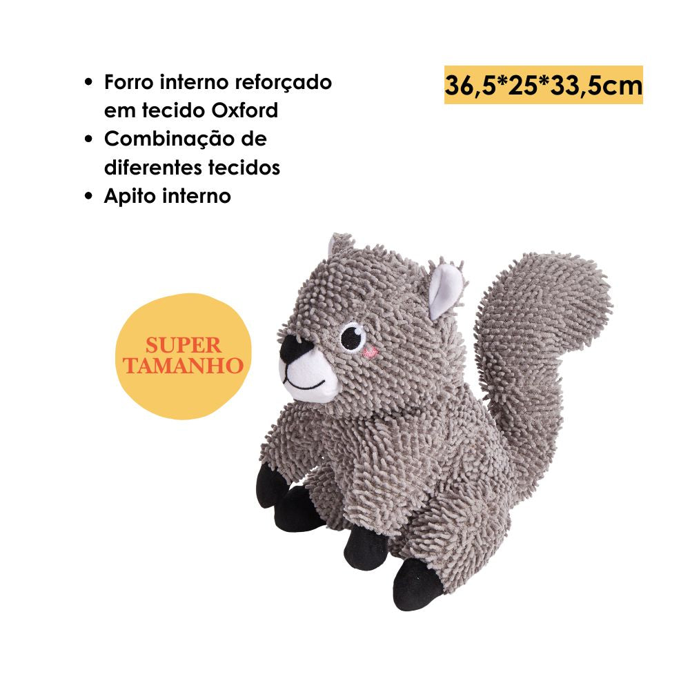 Brinquedos Pelúcia Chenille Tough Animais Esquilo Super - FOFOS