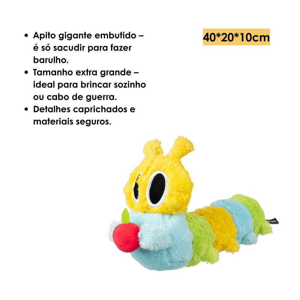 Brinquedo Interativo Lagarta e a maçã - Qmonster