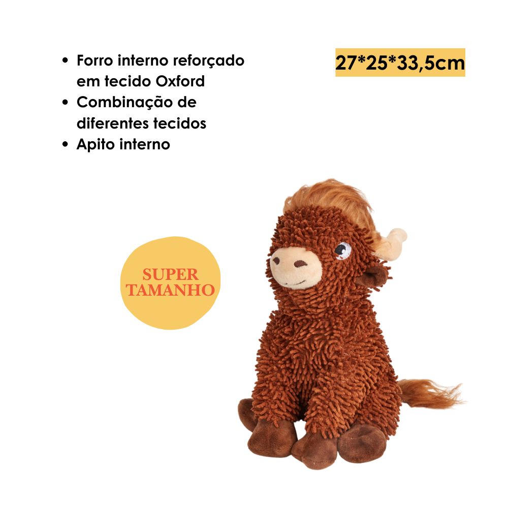 Brinquedos Pelúcia Chenille Tough Animais Gado Escócia Super - FOFOS