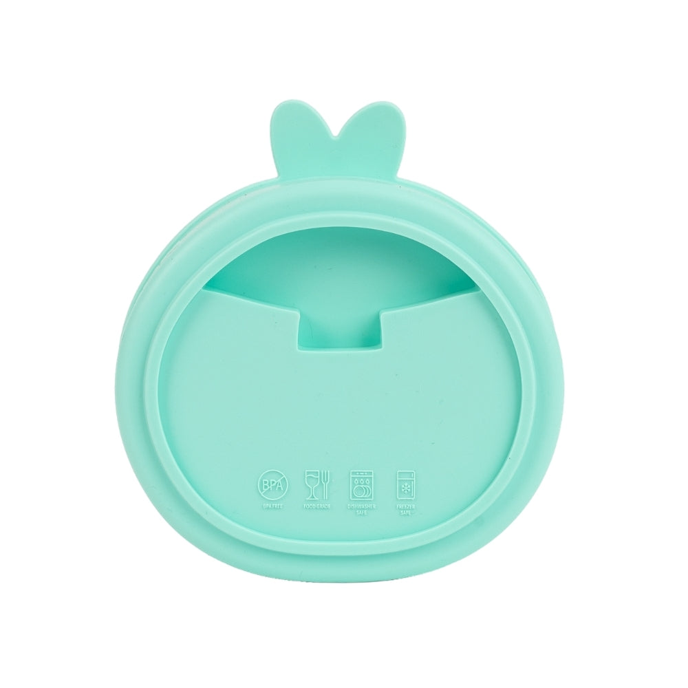 Comedouro Lento de Silicone para Pets Coelho Azul - QMonster