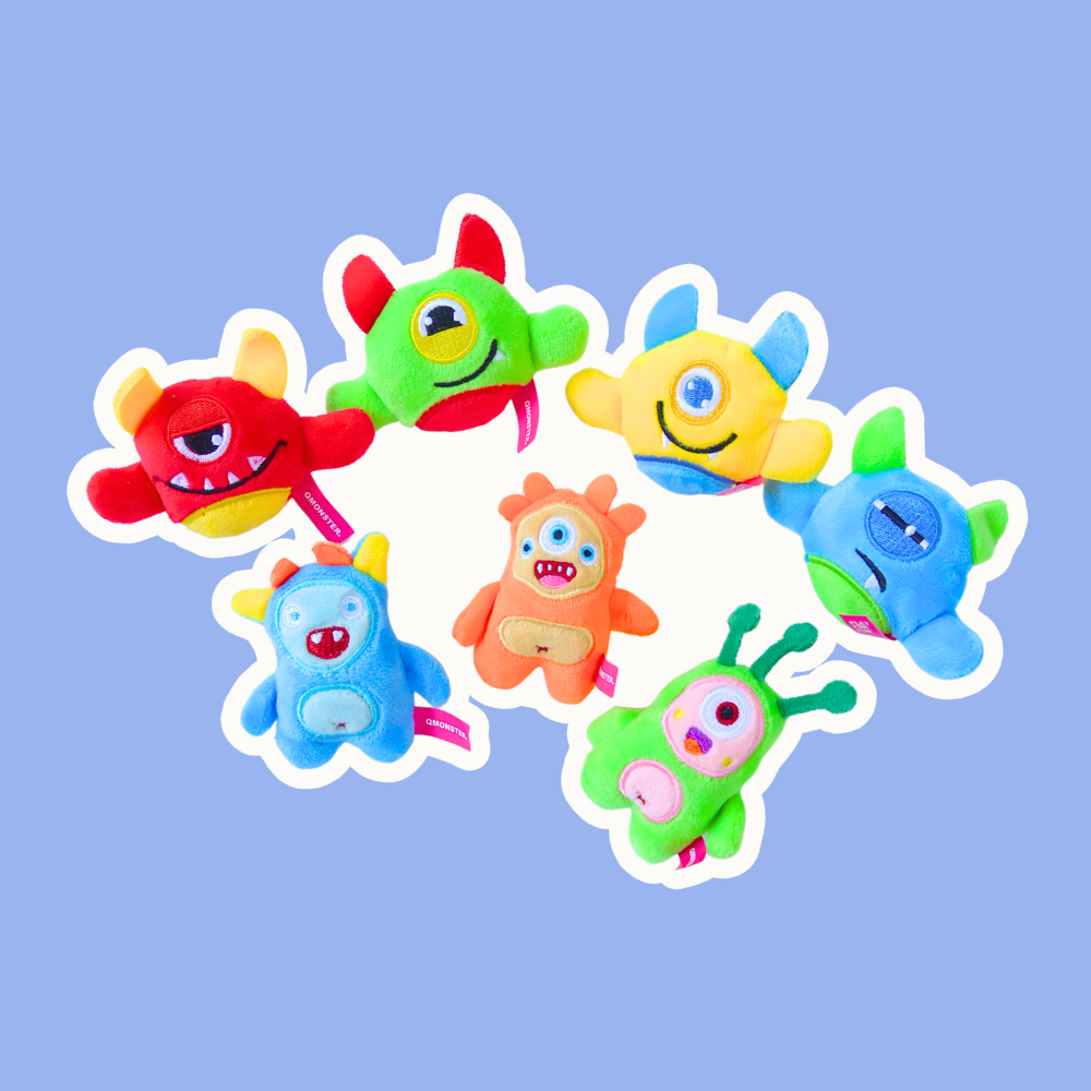 Brinde - Broche de monstrinho de pelúcia Qmonster - 1 UNIDADE