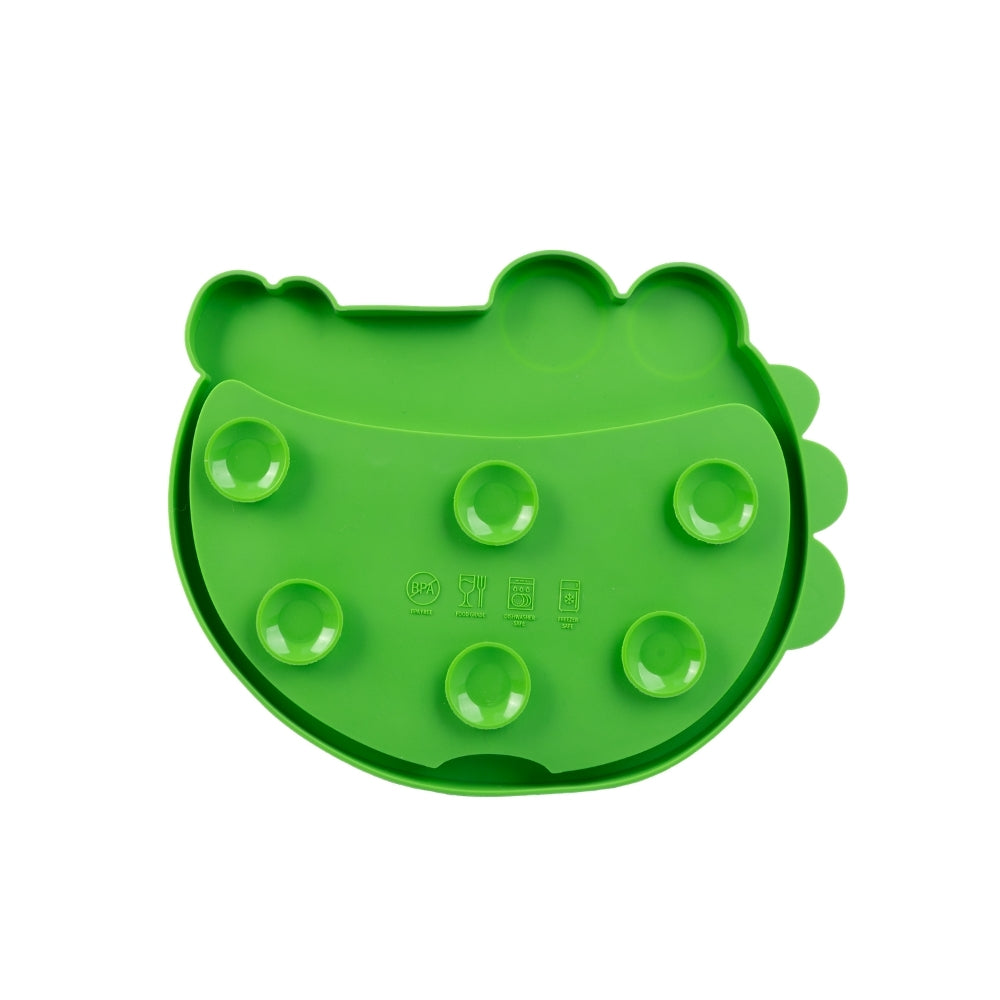 Tapete de Lamber de Silicone para Pets Feliz Crocodilo QMonster