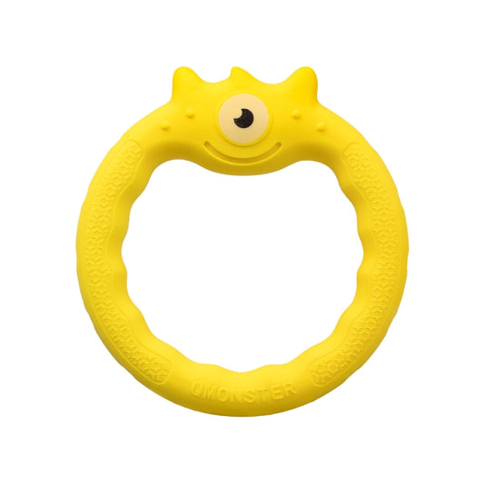 Brinquedo Mordedor Interativo Anel de Ciclope Amarelo  - Qmonster