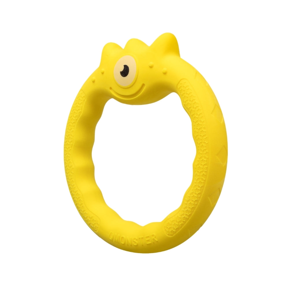 Brinquedo Mordedor Interativo Anel de Ciclope Amarelo  - Qmonster