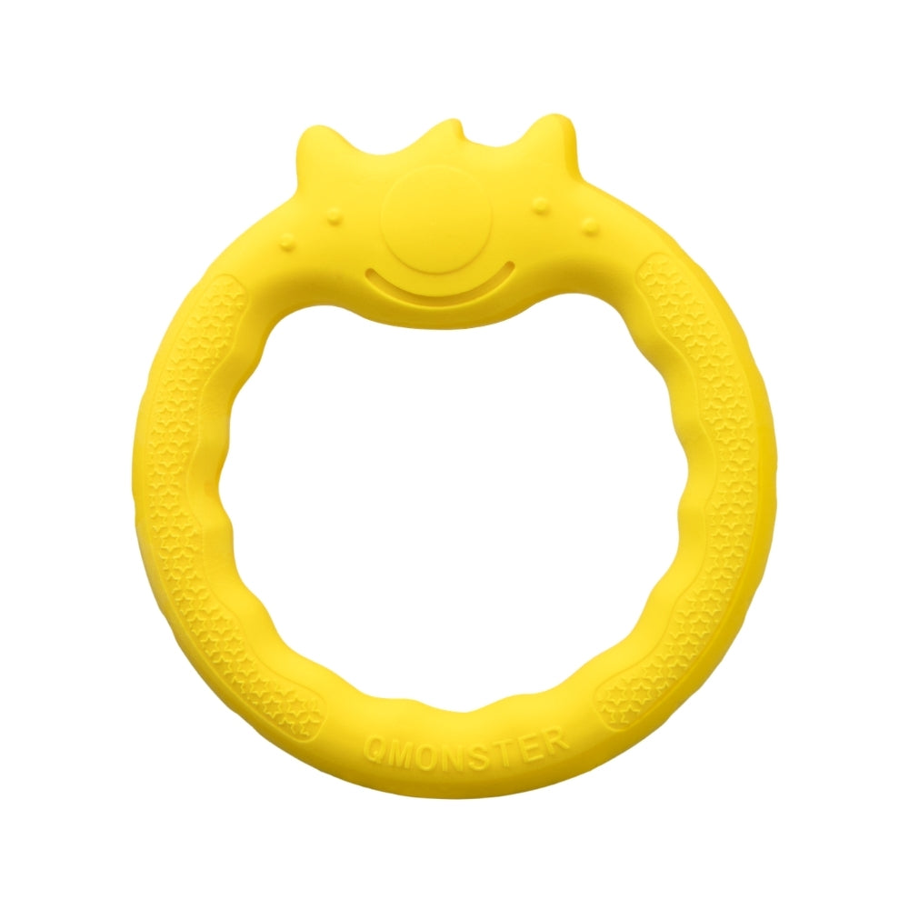 Brinquedo Mordedor Interativo Anel de Ciclope Amarelo  - Qmonster