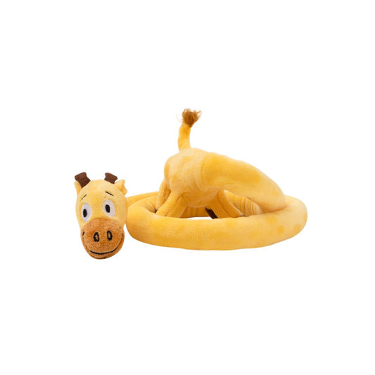 Brinquedo Interativo com Corda Animais Esticadinhos Girafa - Qmonster