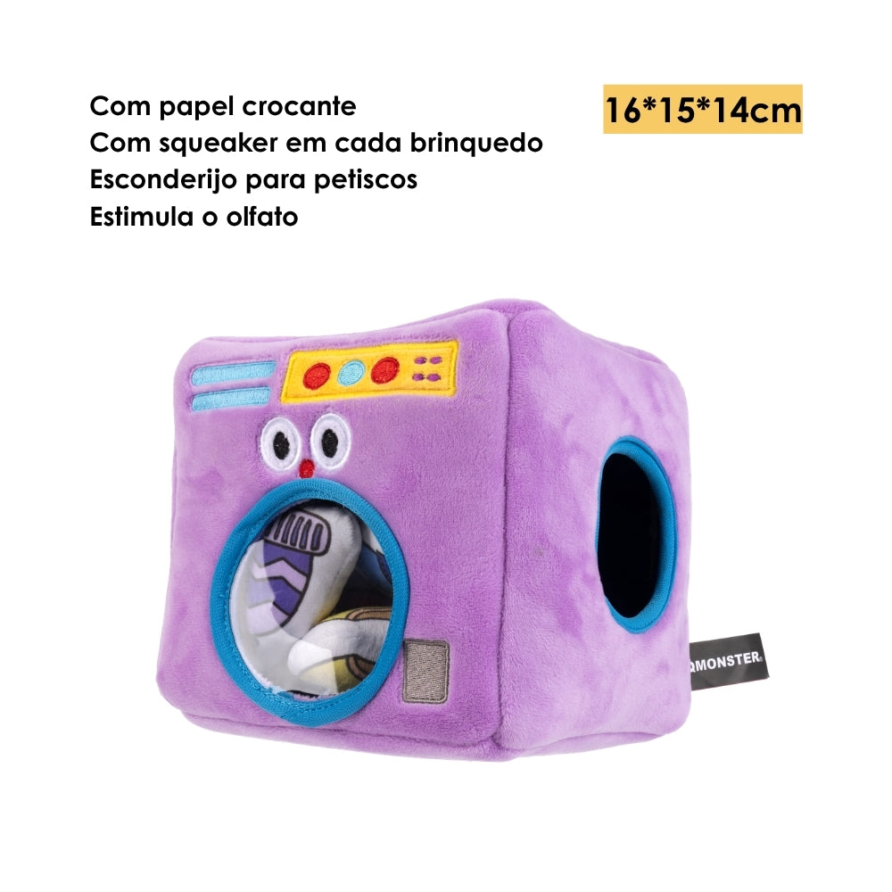 Brinquedo Interativo Olfativo 5em1 Esconde Caixa Mágica Lavadora