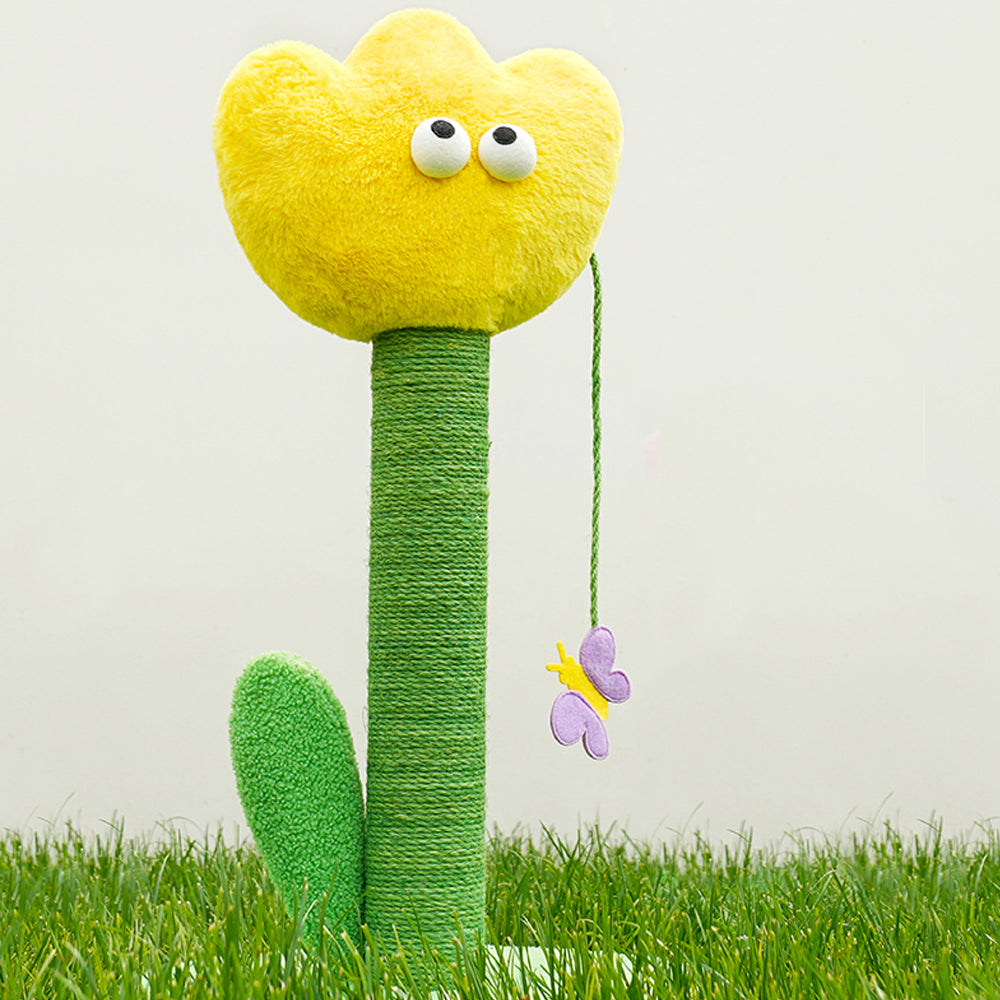 Arranhador zeze Tulipa Para Gatos - Amarelo