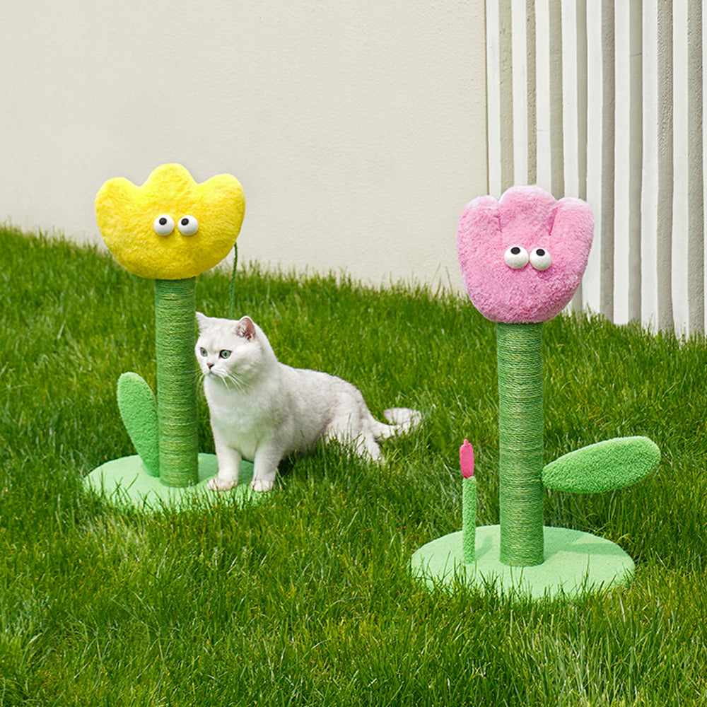 Arranhador zeze Tulipa Para Gatos - Amarelo