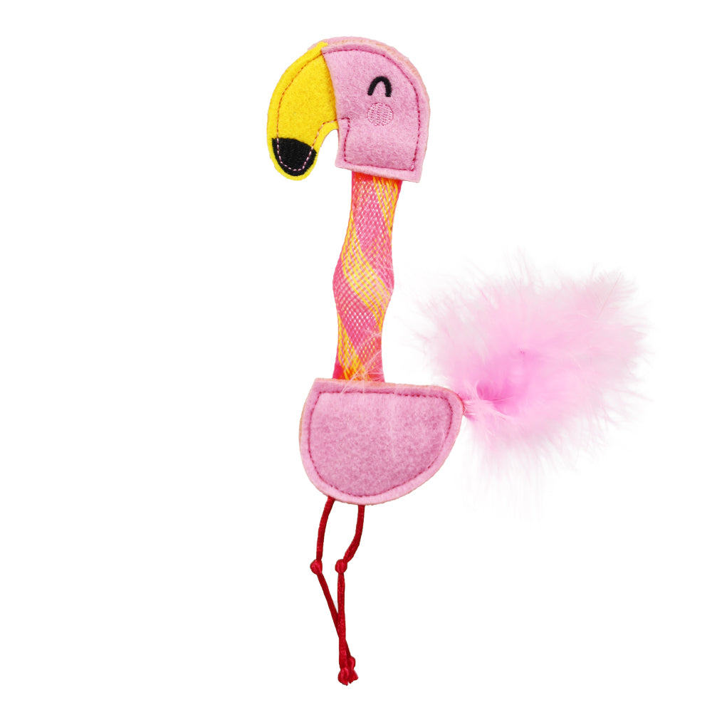 FOFOS Brinquedos para Gatos - Animais Pulam Pulam - Flamingo