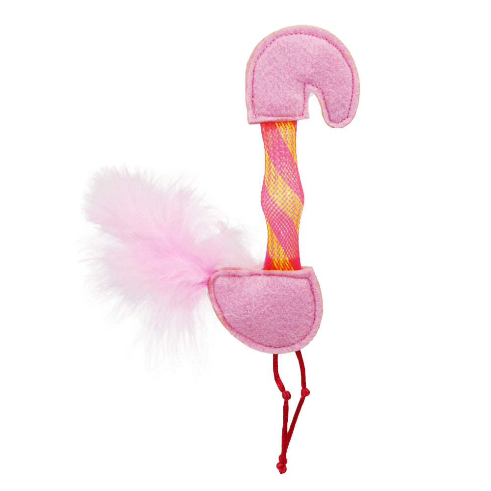 FOFOS Brinquedos para Gatos - Animais Pulam Pulam - Flamingo