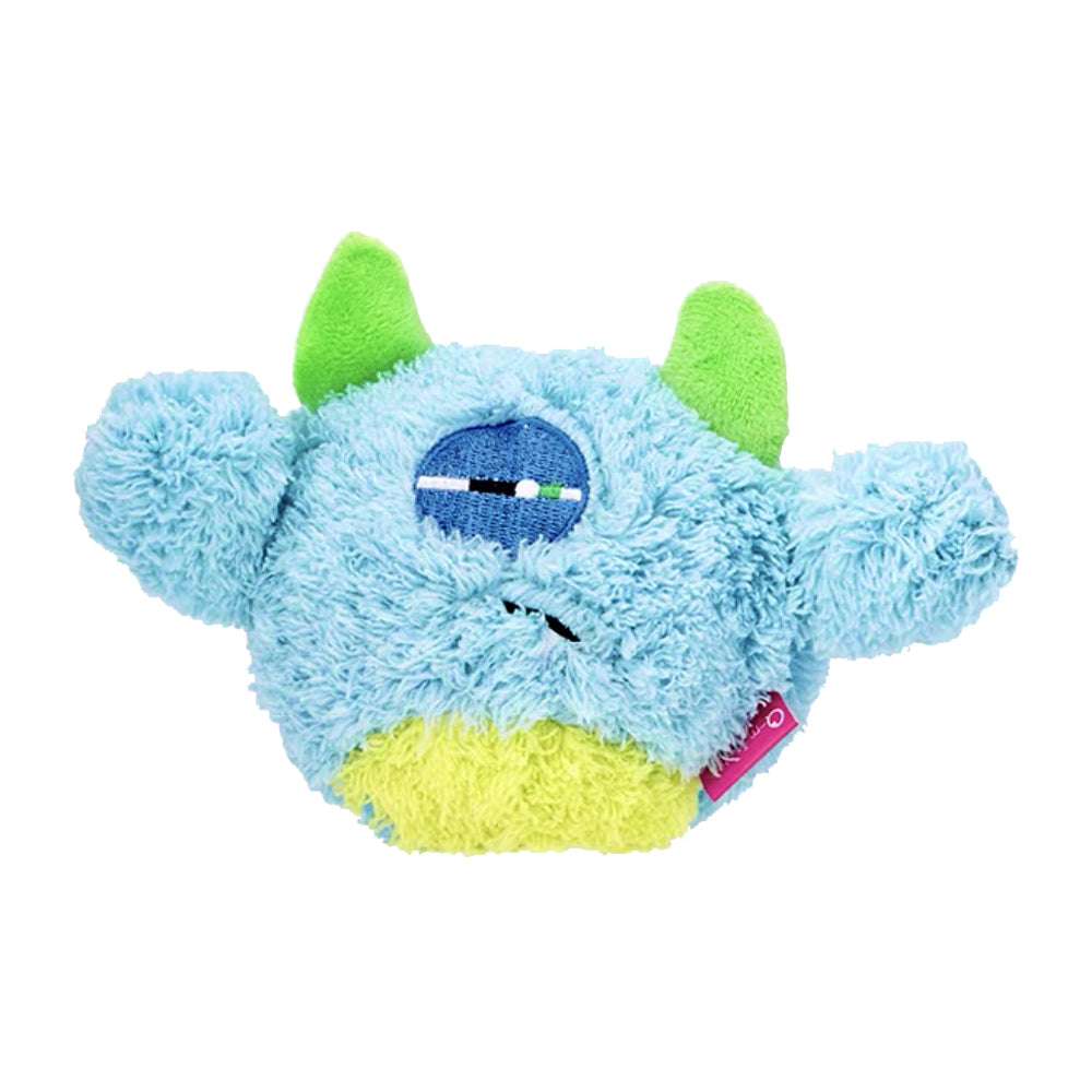 Qmonster Brinquedo para cachorro - 2in1 Monstro Ciclope - Azul Pequeno