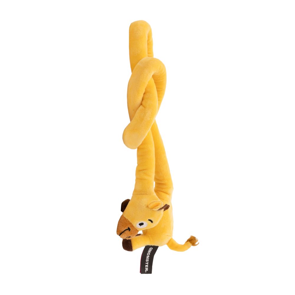 Brinquedo Interativo com Corda Animais Esticadinhos Girafa - Qmonster
