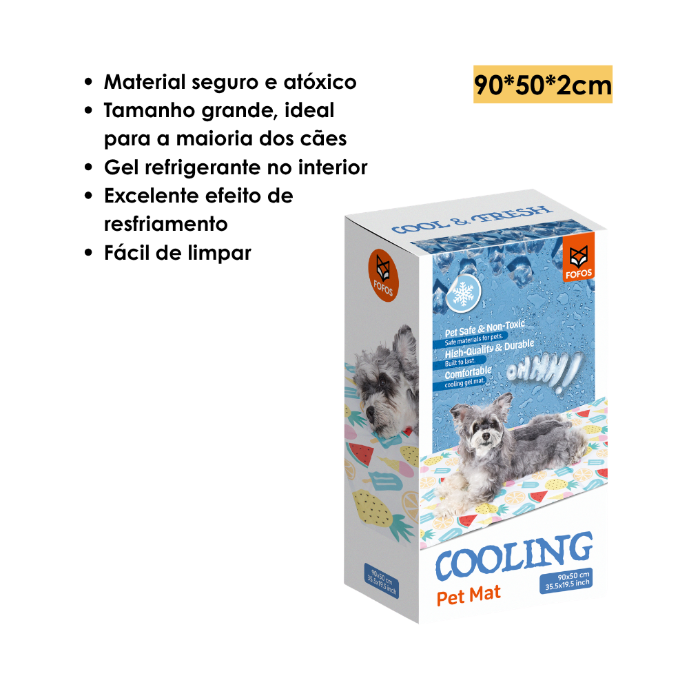 Tapete Gelado Cooling Mat Frutas - FOFOS