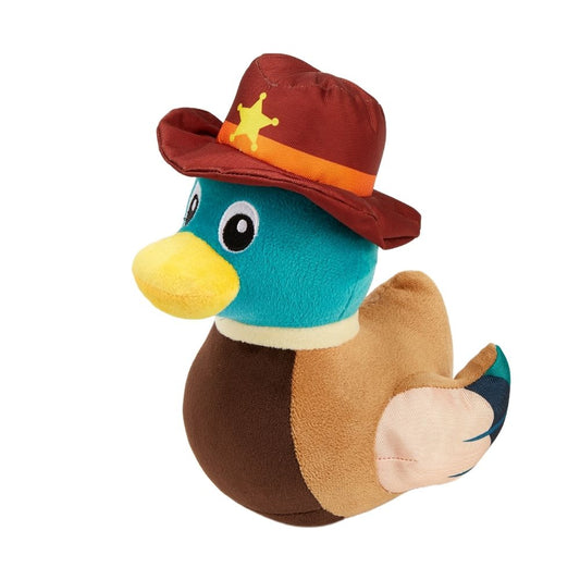 Brinquedo Pelúcia Cowboy Pato Amarelo Yellow Duck - FOFOS