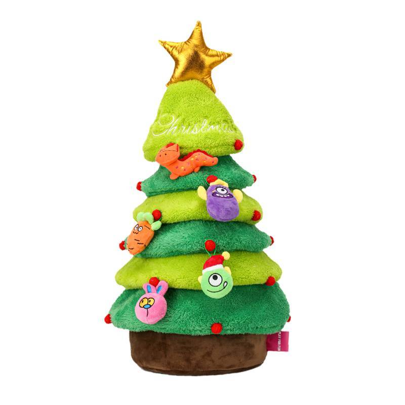 Kit Árvore de Natal com Enfeites de Pelúcia - Qmonster
