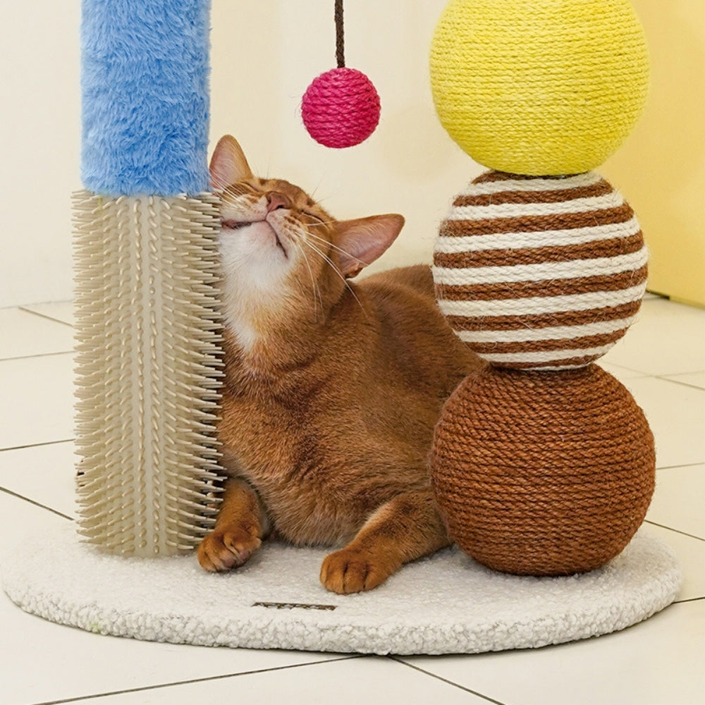 Arranhador Brinquedo para Gatos Arco com Bola Artístico - zeze