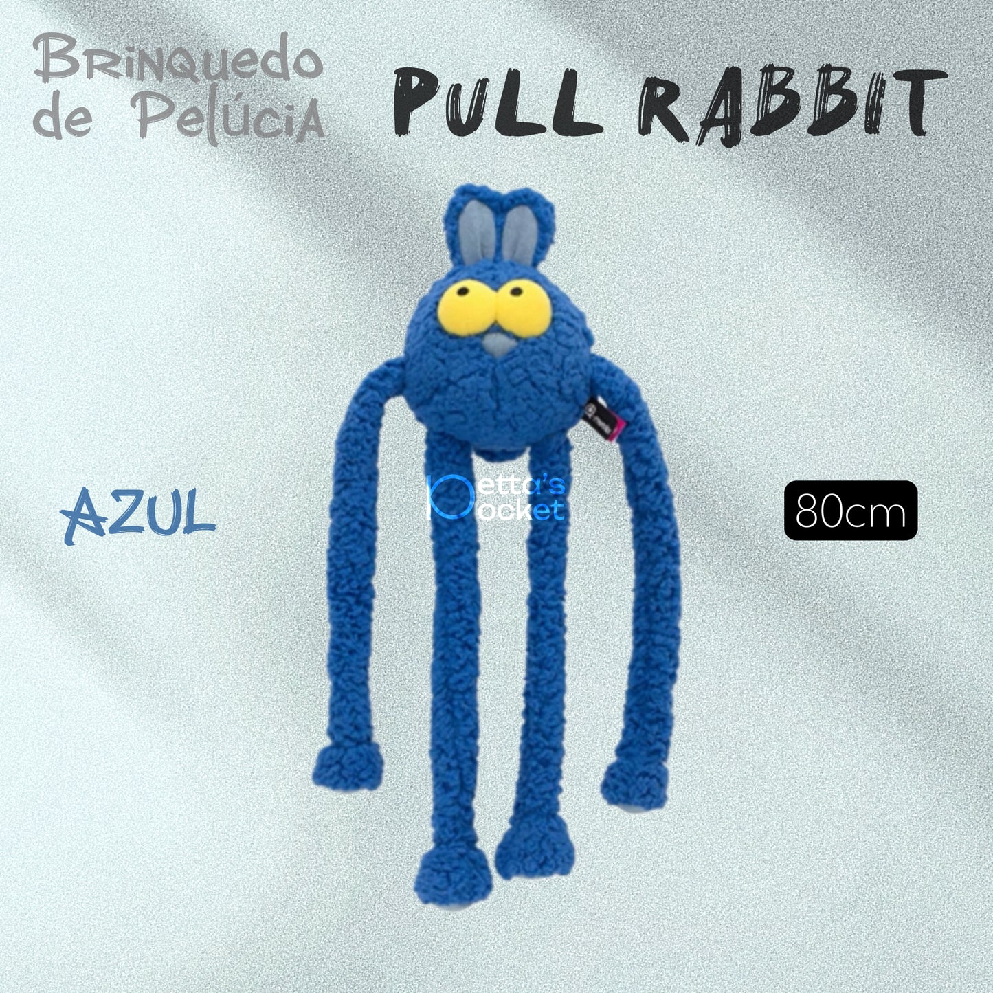 Qmonster Brinquedo para cachorro - Pull Rabbit Puxar Coelho com vários sons