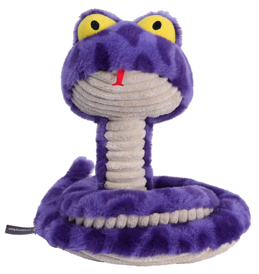 Qmonster Brinquedo para cachorros - Interativo Cobra de Mola 100cm - Roxa