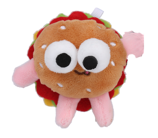 Qmonster Brinquedo para gatos - Fast Food com Catnip 'foodie'- Burguer