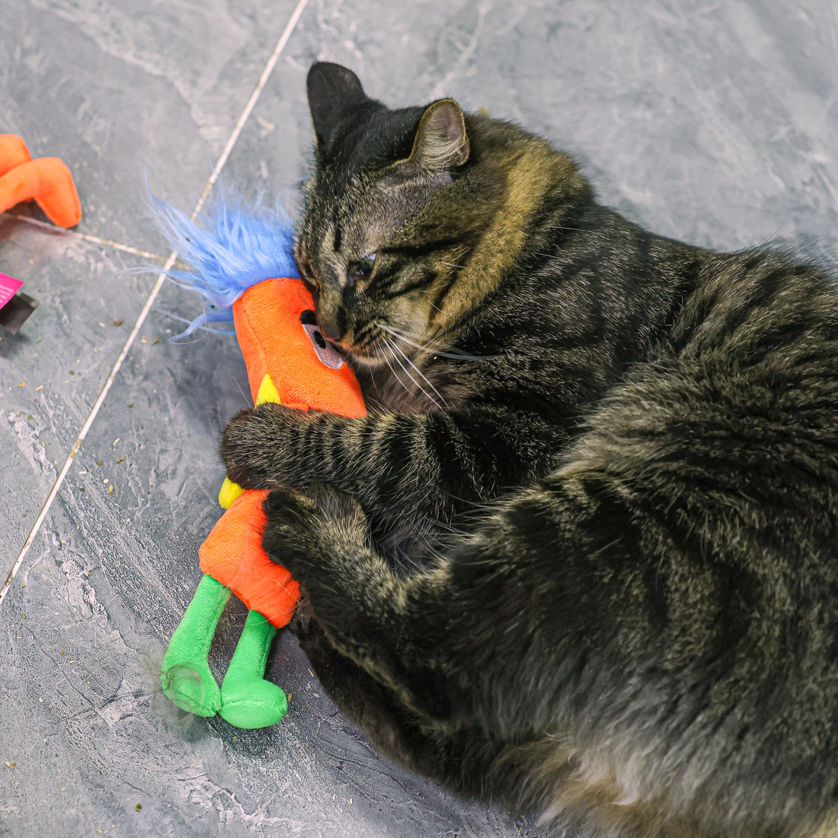 Qmonster Brinquedo para gatos - Stickman Pelúcia Com Catnip - Laranja