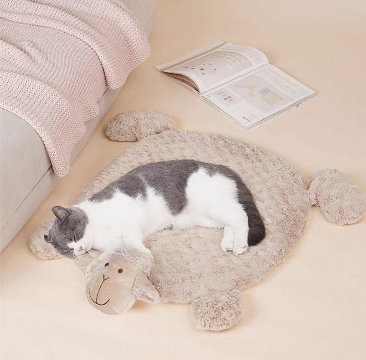 Almofada cama para pets zeze - Ovelha Macia