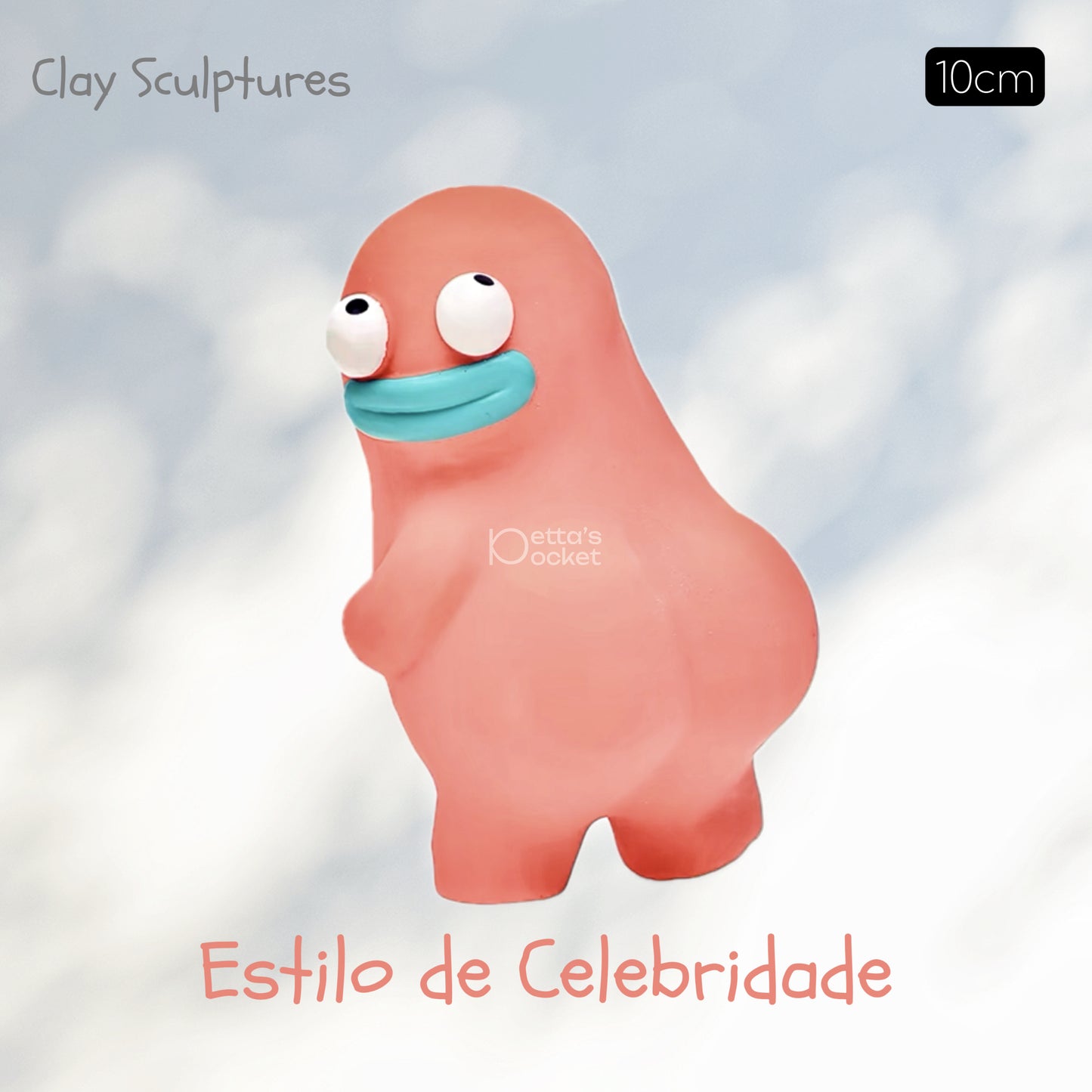 Brinquedo para cachorro Clay Sculptures 100% Borracha Natural com Som