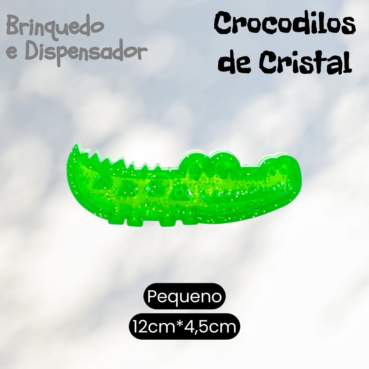 Brinquedo para cachorro - Crocodilos de cristal brinquedo e dispensador TPR