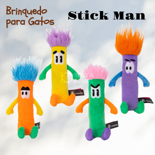 Brinquedo para gato - Stickman Pelúcia Com Catnip