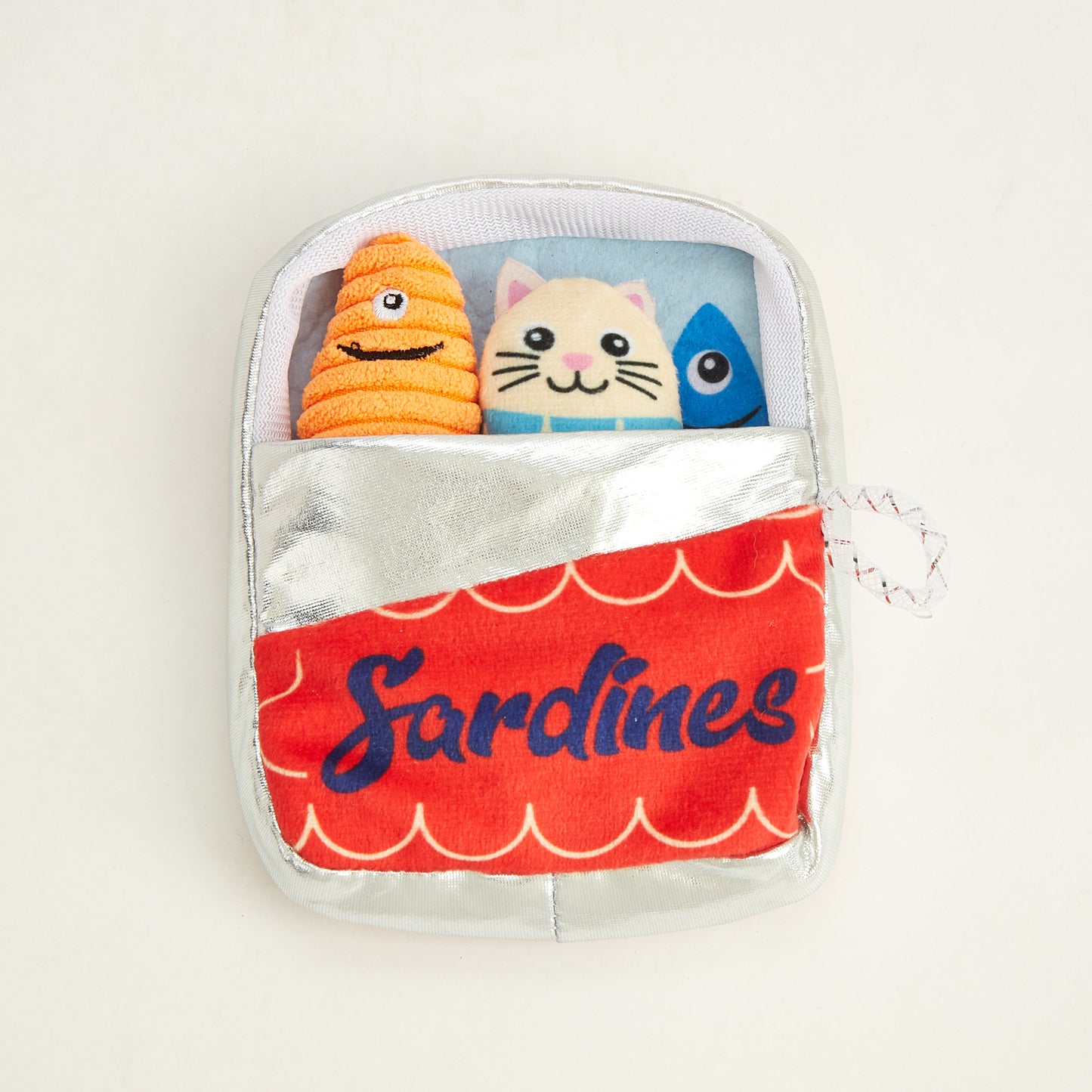 FOFOS Brinquedos para Gatos - Lata de Sardinhas c Porta Petisco 5em1