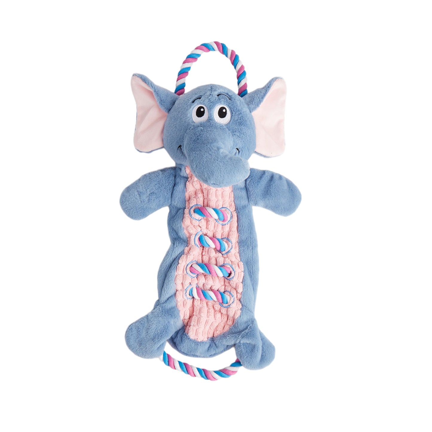 FOFOS Brinquedos para Cães - Rope Buddy Pelúcia c Corda - Elefante