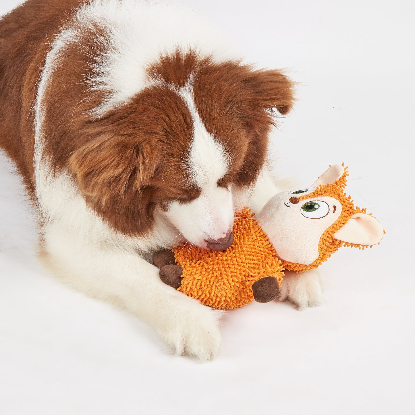 FOFOS Brinquedos para Cães - Chenille Tough Animais - Raposa