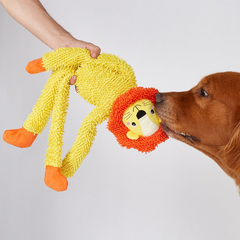 FOFOS Brinquedos para Cães - Tough Corpo Longo - Leão