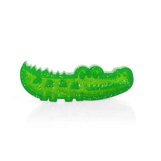 Qmonster Brinquedo para cachorro - Crocodilos de cristal dispensador - Pequeno