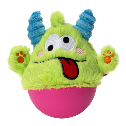 Qmonster Brinquedo para cachorro - 2em1  João Bobo - Verde
