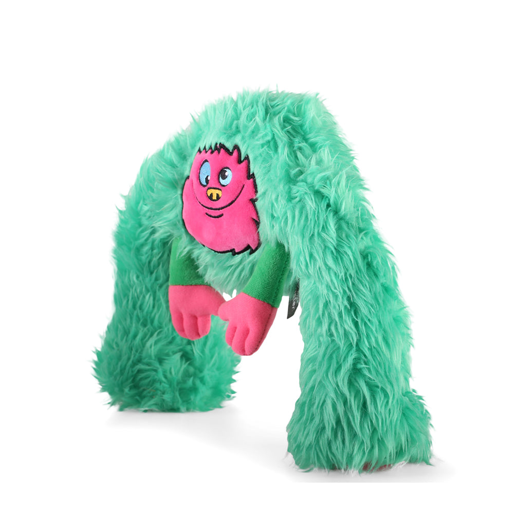 Qmonster Brinquedo para cachorro - 2in1 King Kong Pelúcia com Bola - Menta