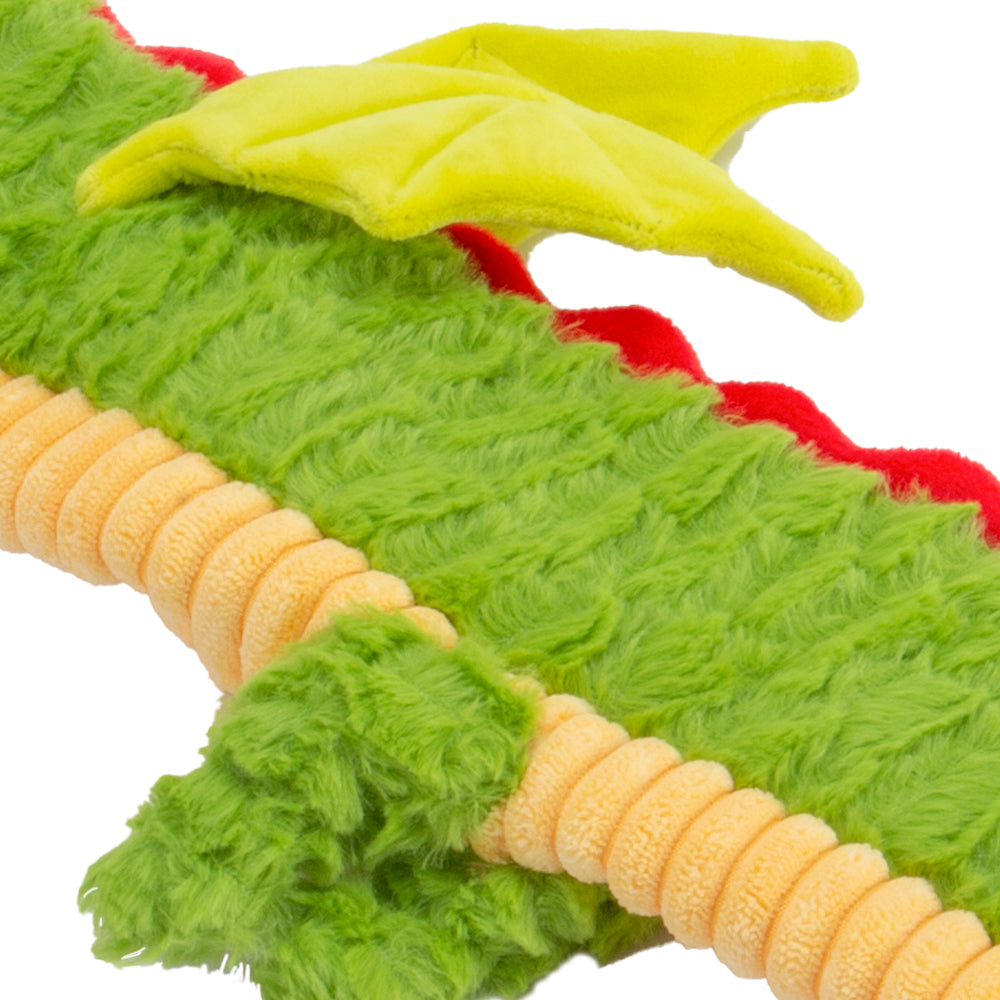 Qmonster Brinquedo para cachorro - Dragão Gigante - Verde Pequeno