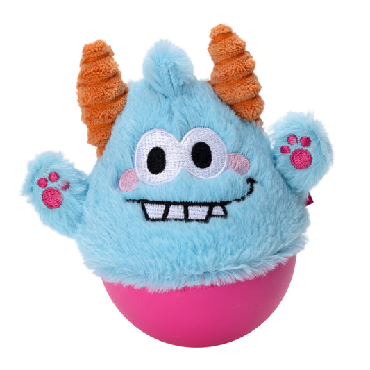 Qmonster Brinquedo para cachorro - 2em1  João Bobo - Azul