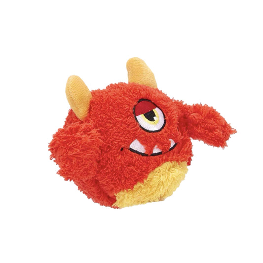 Qmonster Brinquedo para cachorro - 2in1 Monstro Cyclope - Vermelha Pequeno