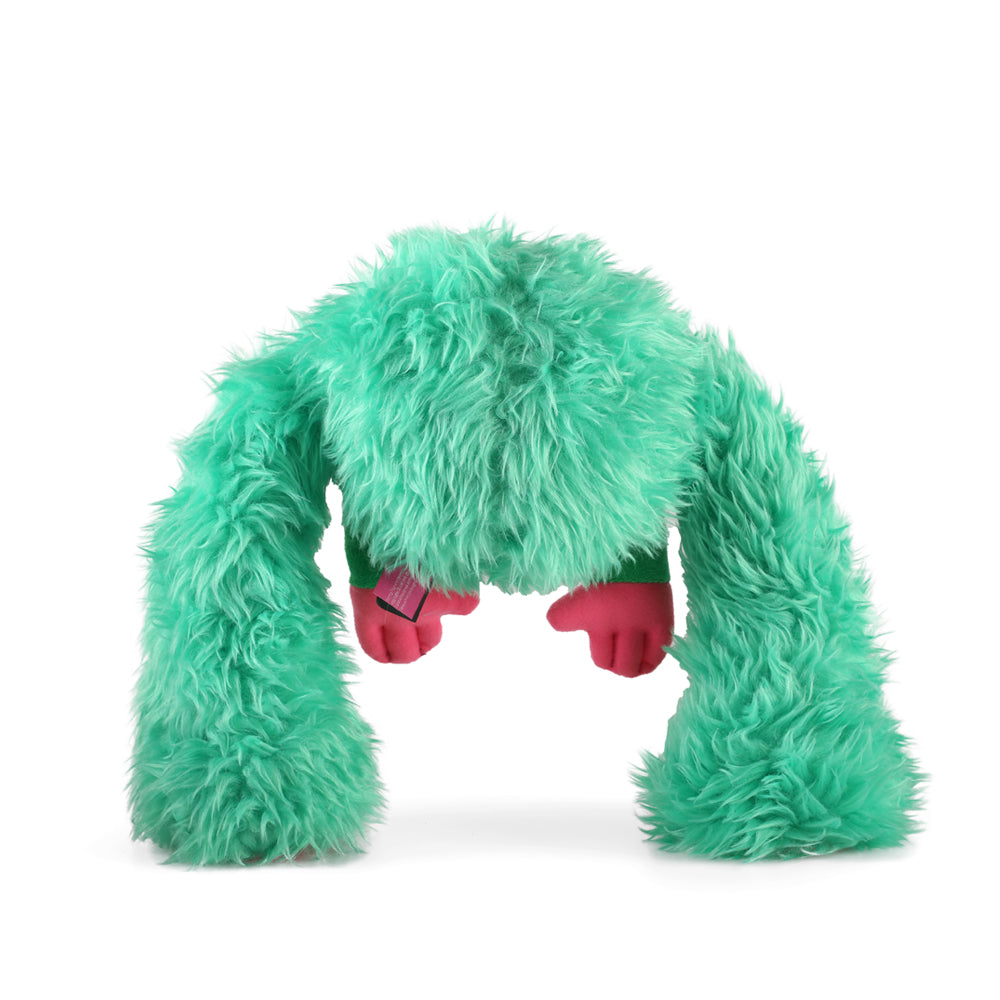 Qmonster Brinquedo para cachorro - 2in1 King Kong Pelúcia com Bola - Menta