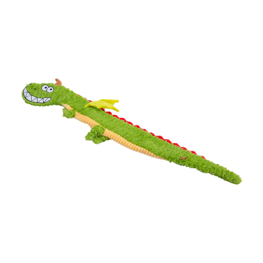 Qmonster Brinquedo para cachorro - Dragão Gigante - Verde Pequeno