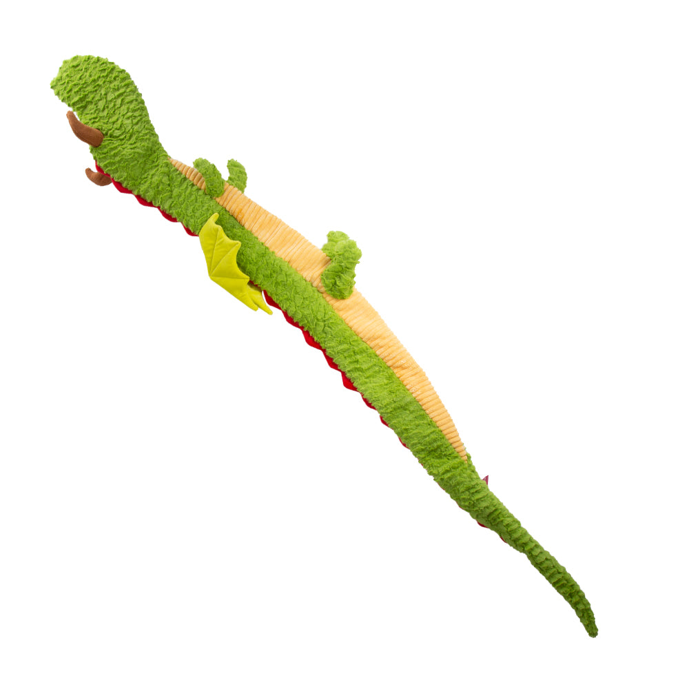 Qmonster Brinquedo para cachorro - Dragão Gigante - Verde Grande