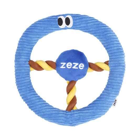 Brinquedo para cachorros zeze - Mordedor com Corda Volante - Azul