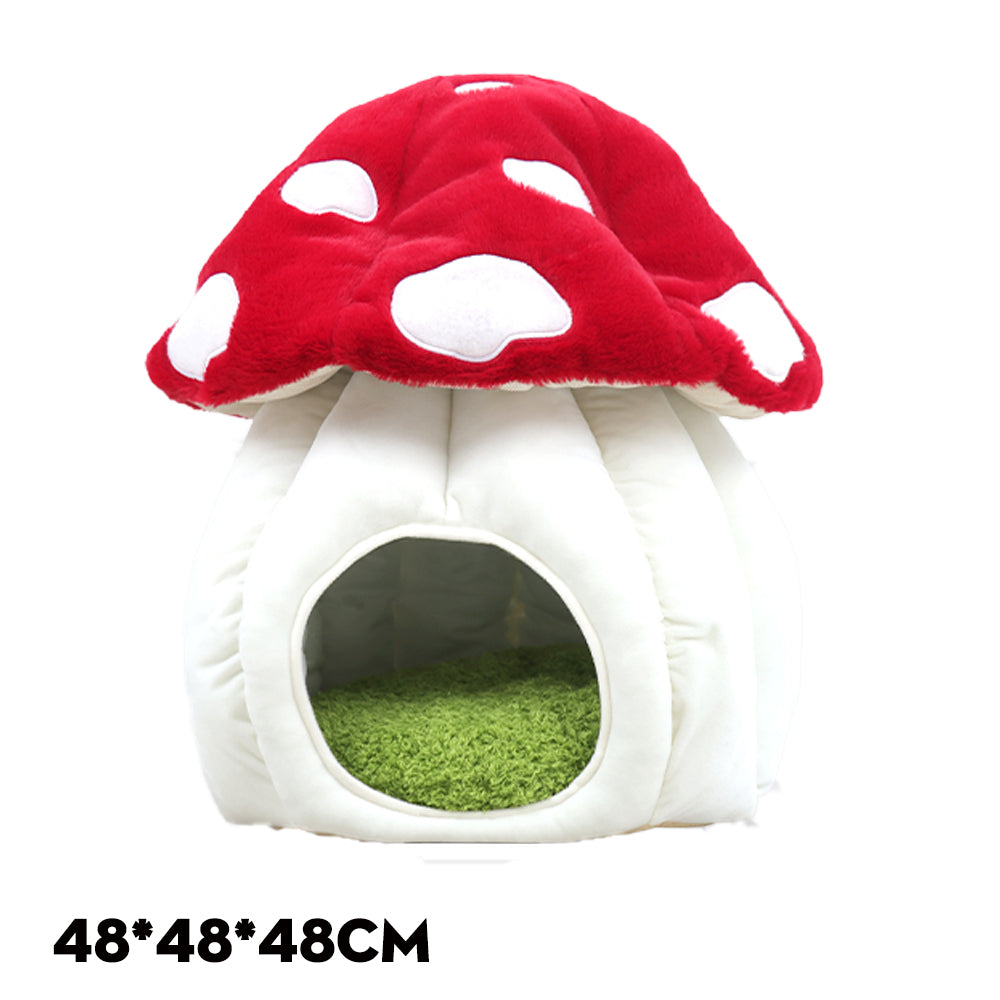 Qmonster Cashina para pets - Casinha de Cogumelo