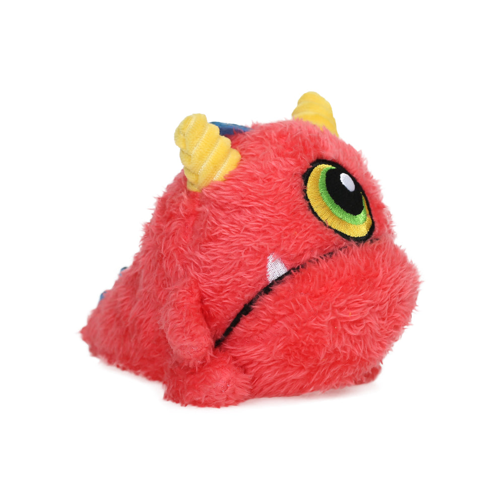 Qmonster Brinquedo para cachorro - 2in1 Monstro Ovo 15cm - Vermelho