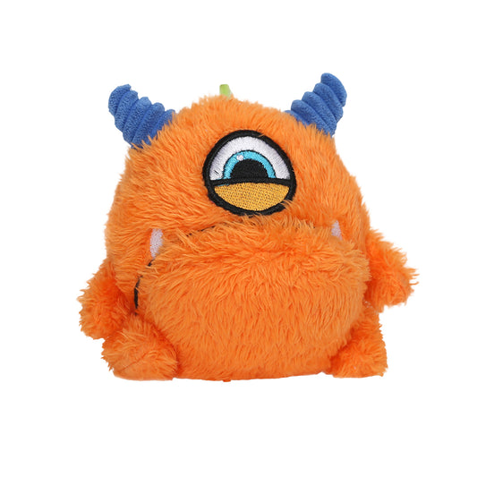 Qmonster Brinquedo para cachorro - 2in1 Monstro Ovo 15cm - Laranja