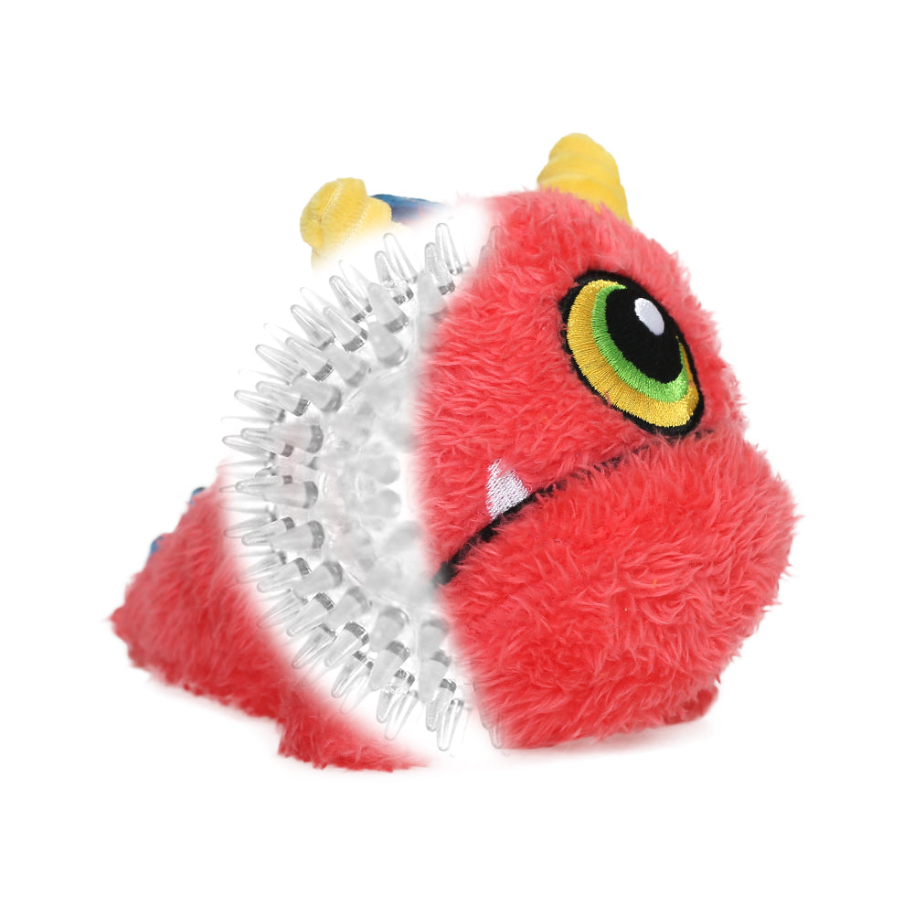 Qmonster Brinquedo para cachorro - 2in1 Monstro Ovo 15cm - Vermelho