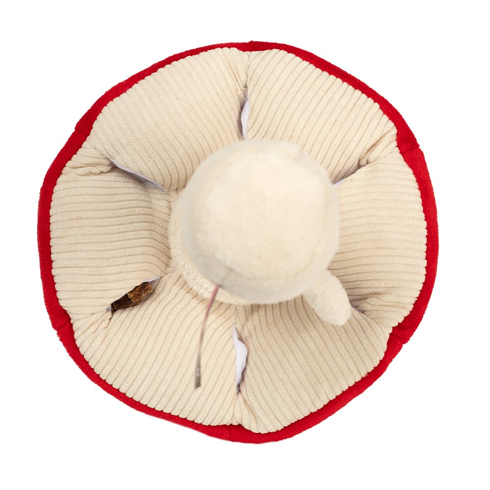 Qmonster Brinquedo para cachorro - Cogumelo Vermelho Curioso
