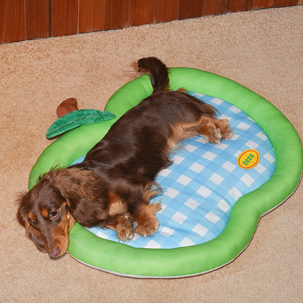 Tapete de verão para pets zeze - Tapete Respirável Maçã Verde